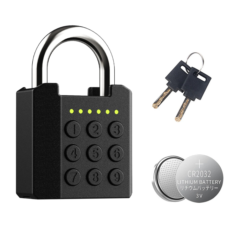 Smart Padlock – Code or Fingerprint + 2 Keys